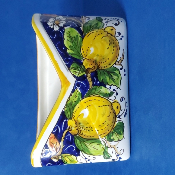 Other - Hand Painted Italian Pottery Letter Holder